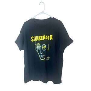 Bono U2 Sz XxL Graphic T-Shirt Surrender 2022 Black Yellow Top